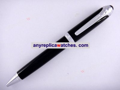 Black Cartier Roadster resin ballpoint pen